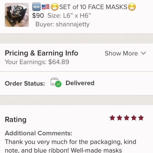 SALE! UNISEX USA FAMILY PACK - 10 Face Masks - Picture 6 of 7